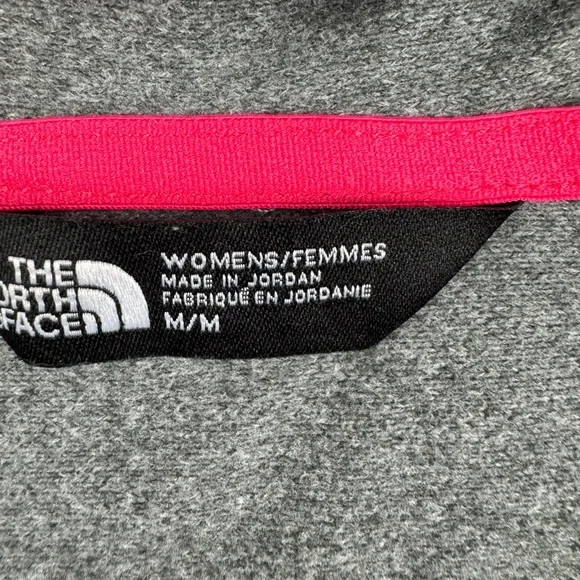 The North Face Gray and Pink Women's Full-zip hoodie size medium - Picture 3 of 8